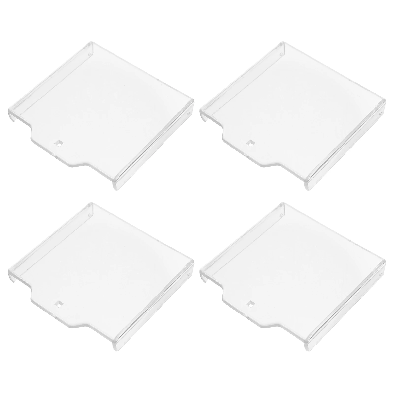4pcs Fire Safety Button Cover Transparent Emergency Push Button Protector High Strength Weather Resistant Easy Installation