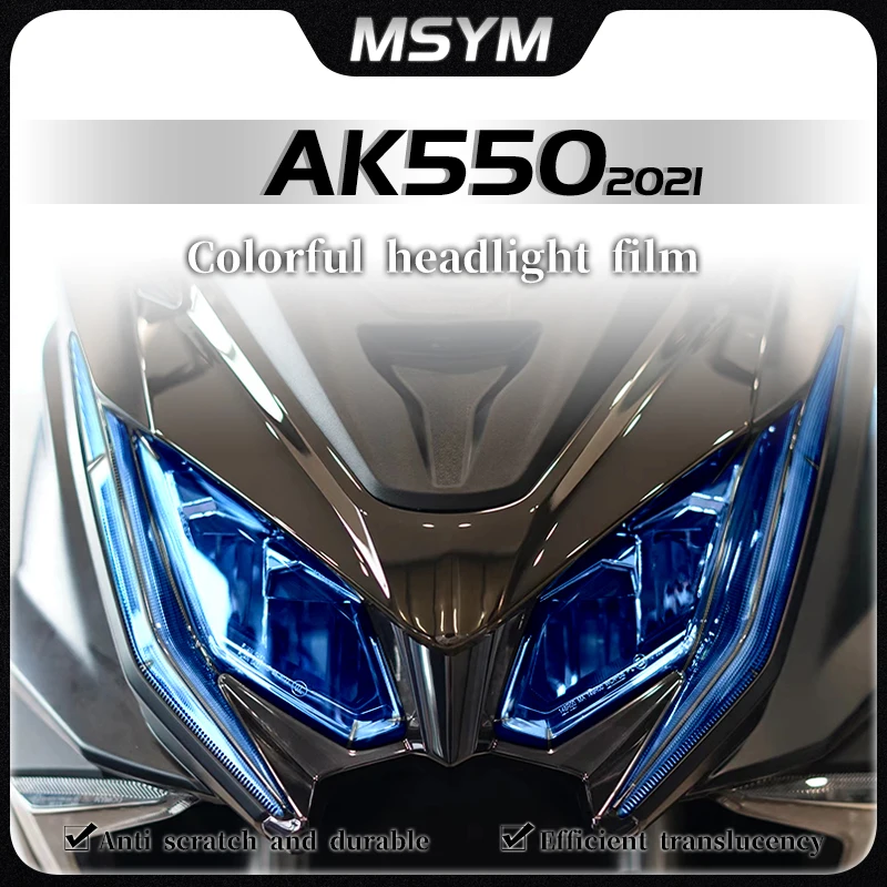 

For KYMCO AK550 AK 550 ak550 2021 Smoked black lamp film headlight protective film transparent film modification accessories