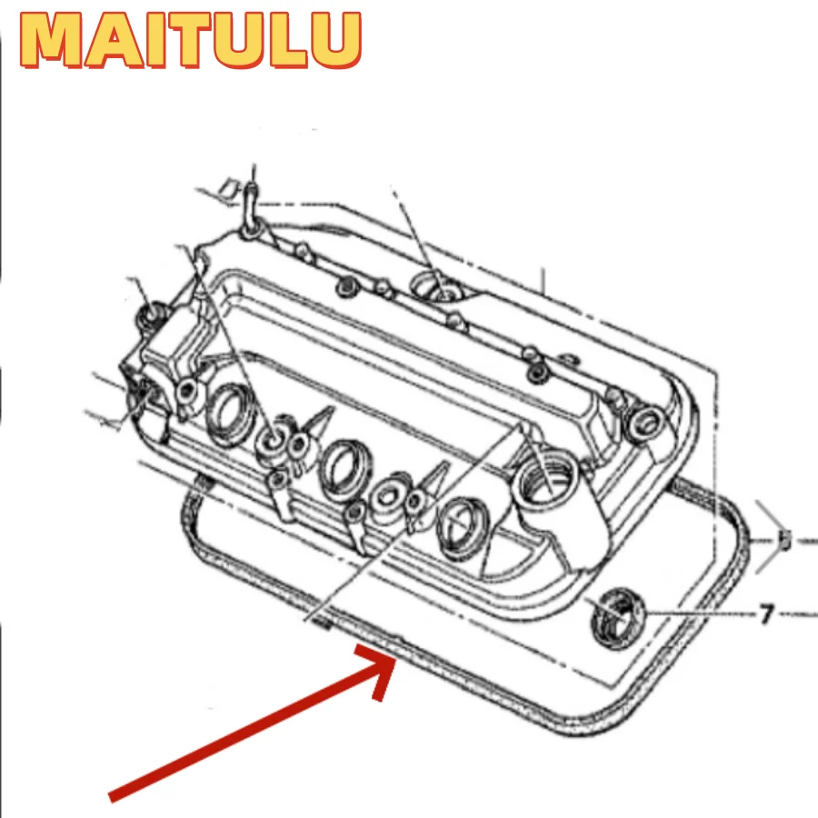 Suitable for Honda Accord CM6 CN3 AcURA KB1 UA6 YD1 engine cylinder valve cover gasket automotive accessories