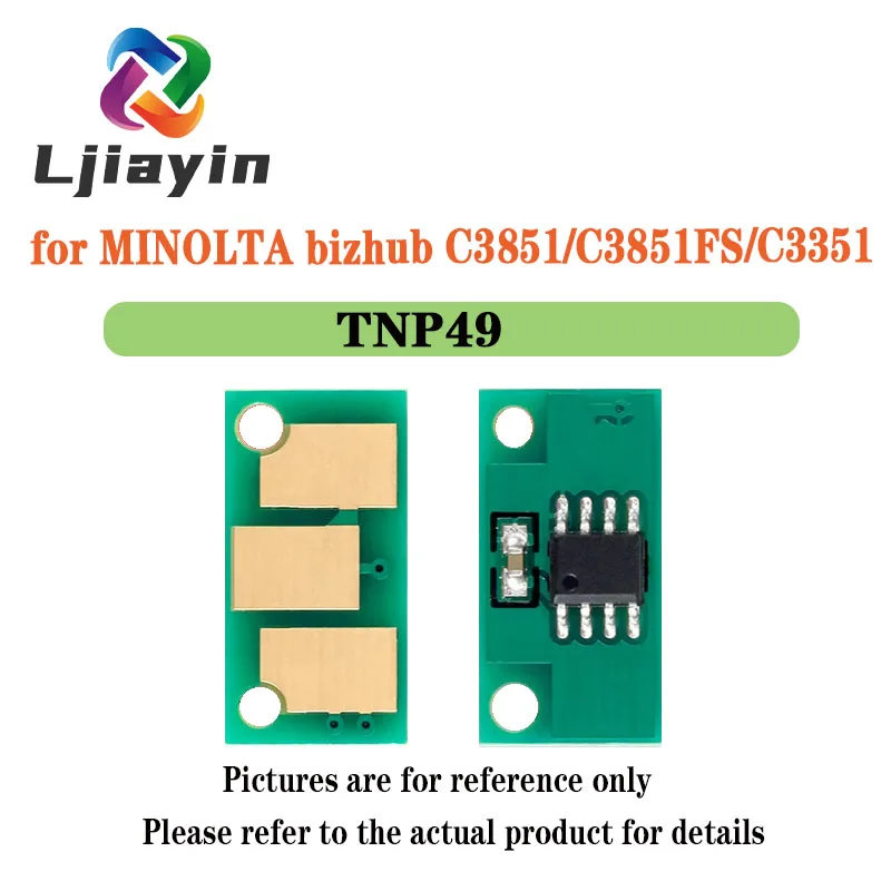 TNP49 BK/C/M/Y  13K/12K WW Toner Chip for MINOLTA bizhub C3851/C3851FS/C3351