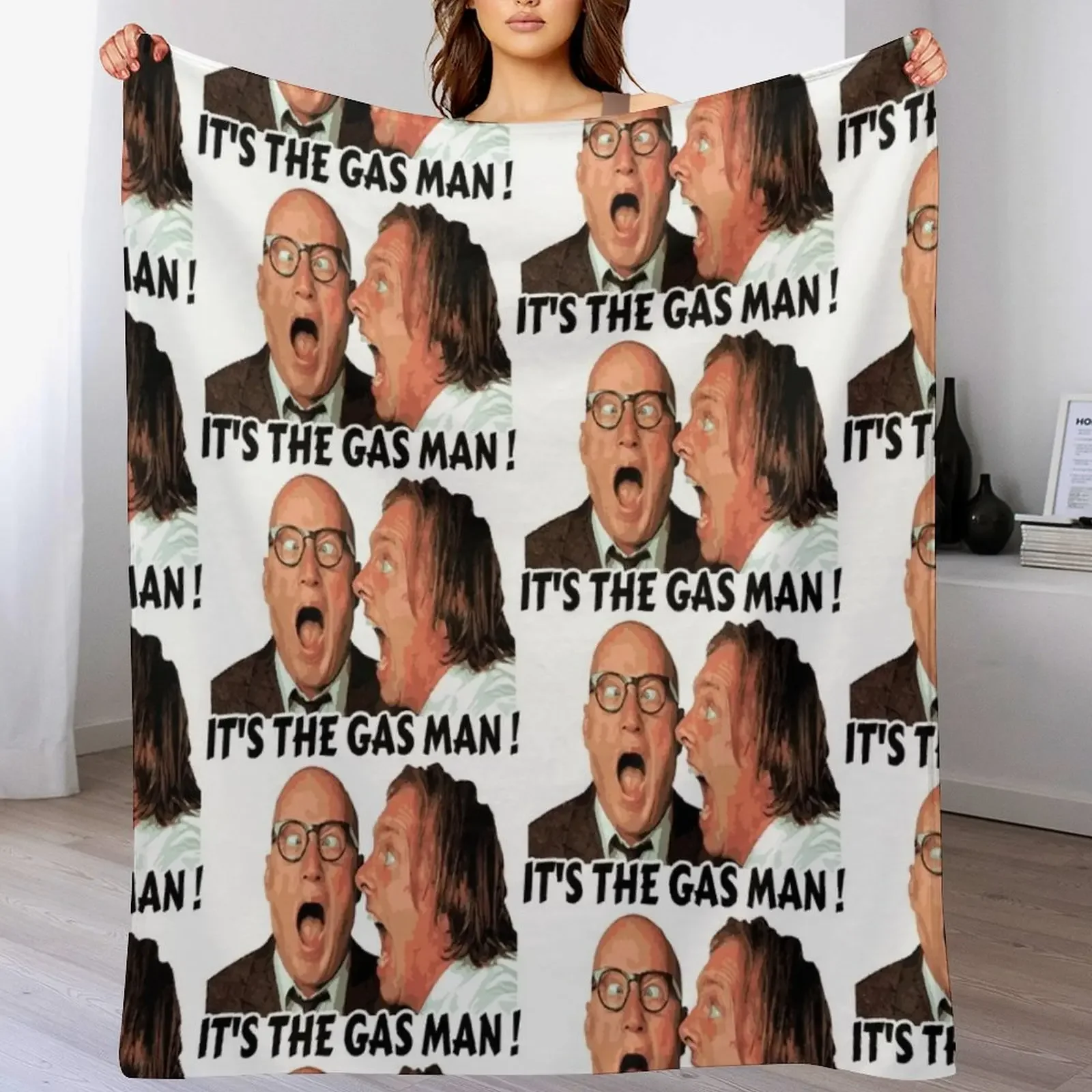 

Bottom Ritchie and Eddie - Its The Gas Man Throw Blanket Soft Plush Plaid Sleeping Bag blankets ands warm for winter Blankets