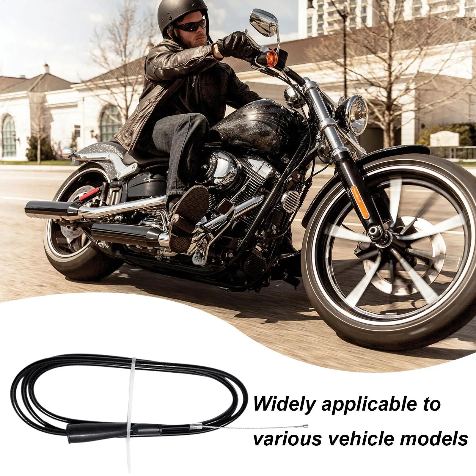 Motorcycle Clutch Cable Throttle Security Cables Quick-Connect Anti-Theft Connector Adapter Wire For Car Marine Trailer Gate