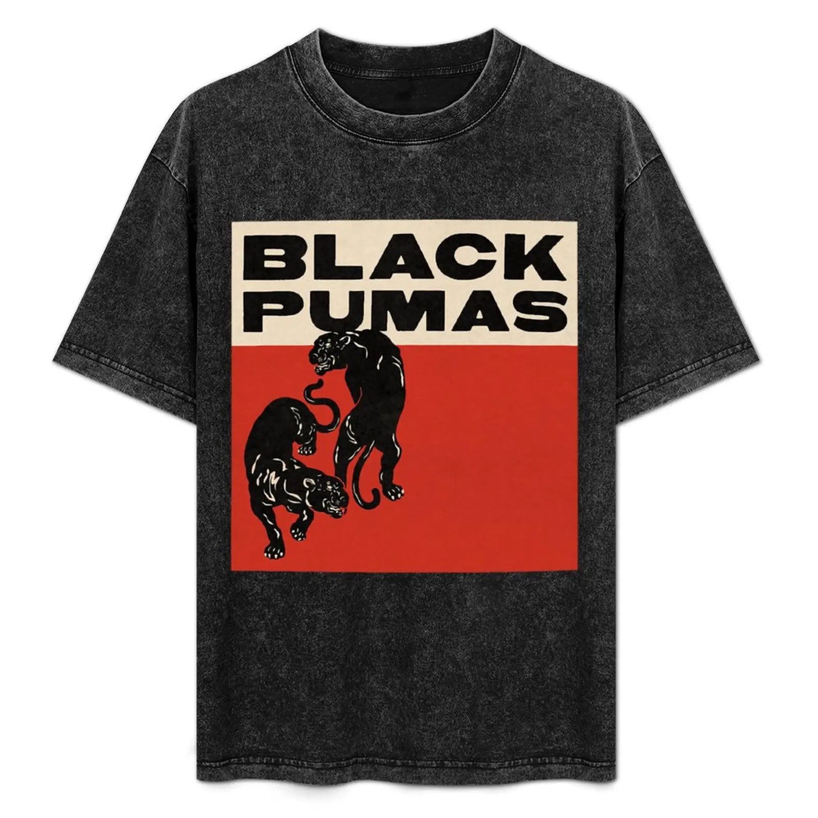 

Black Pumas T-Shirt blue lock shirts graphic tee Short sleeve tee sweat shirts, men