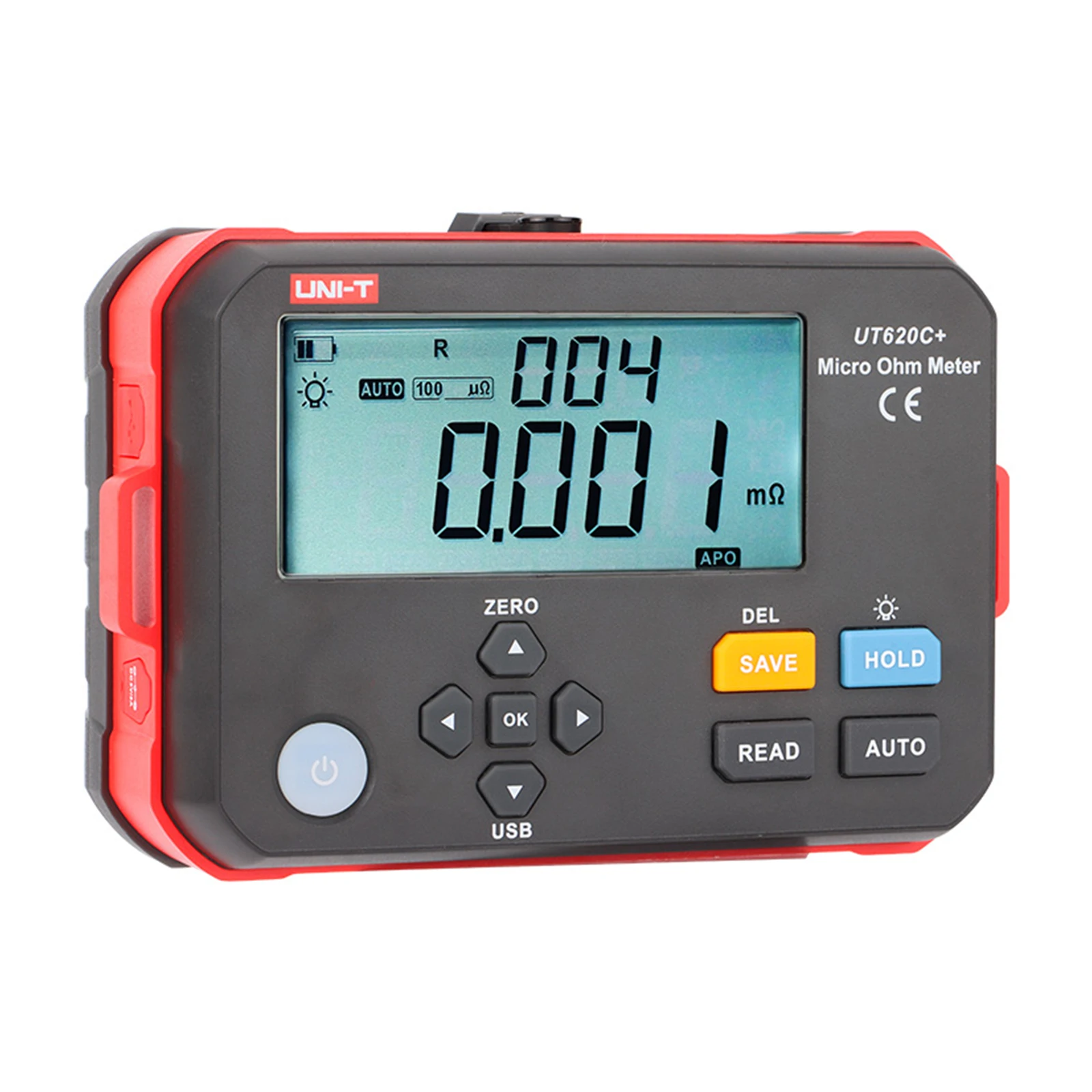 UNI-T UT620C+ Micro Ohmmeter DC Low Resistance Tester 0.001mΩ~300.0kΩ Auto & Manual Range Professional Digital Ohm Meter