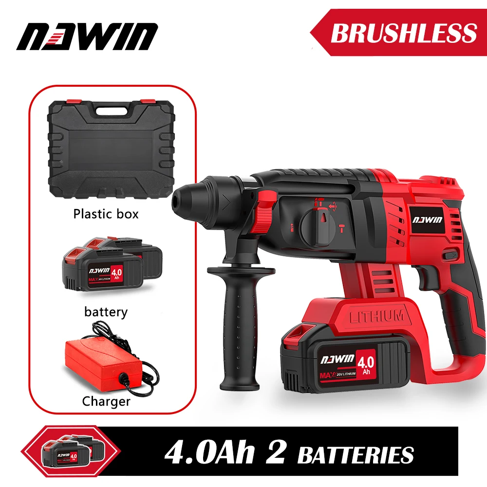 Naveen Brushless Hammer Drill Rotary   220V Electric 26mm Max DIY  OEM Custom Motor  