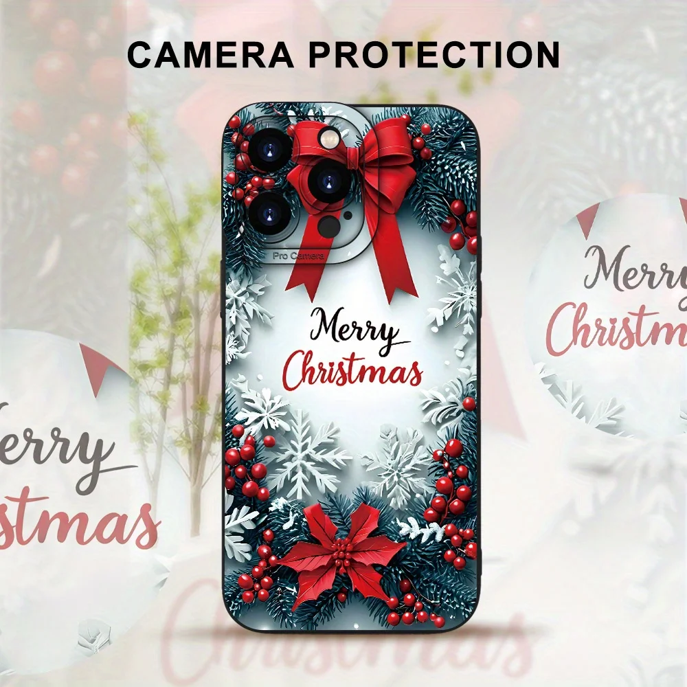 Kreative Weihnachtsmann-Handyhülle für iPhone 16 15 14 13 12 11 Pro Max X XS XR 7 8 Plus 13 15 16Pro 16E SE TPU Weiche Silikonhülle – Detail 5