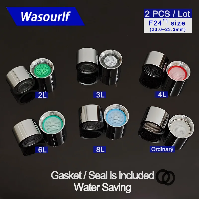 

WASOURLF 2 шт. M24 F24 аэратор с внутренней резьбой водосберегающий кран пузырьковый излив латунный кухонный умывальник аксессуары для ванной комнаты