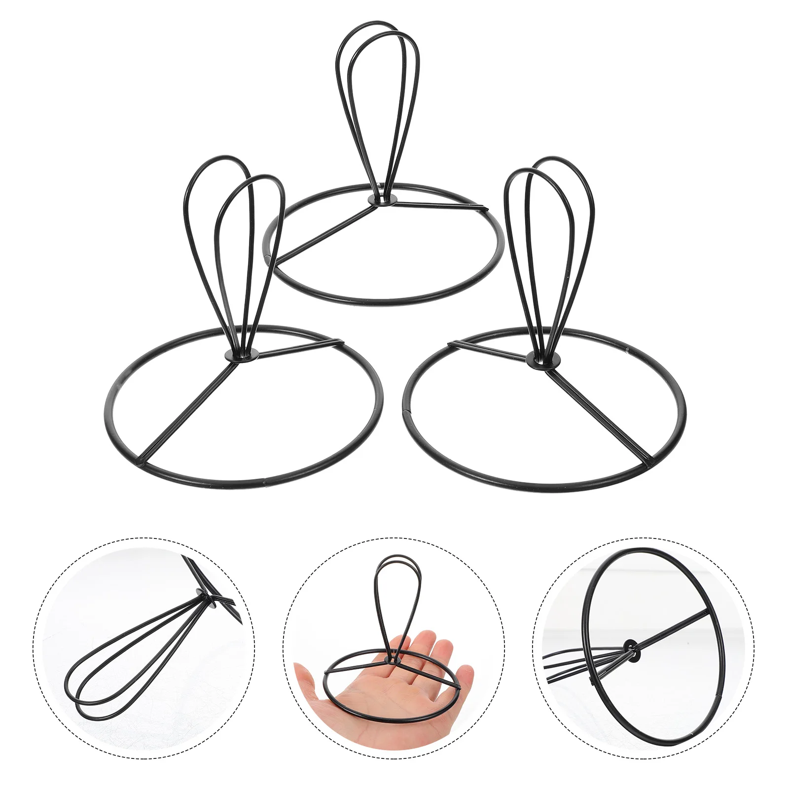 3 قطعة غطاء مصباح لمبة حامل ضوء لمبة كليب المعادن عاكس الضوء محول للمنزل مطعم مقهى الإضاءة بها بنفسك #4