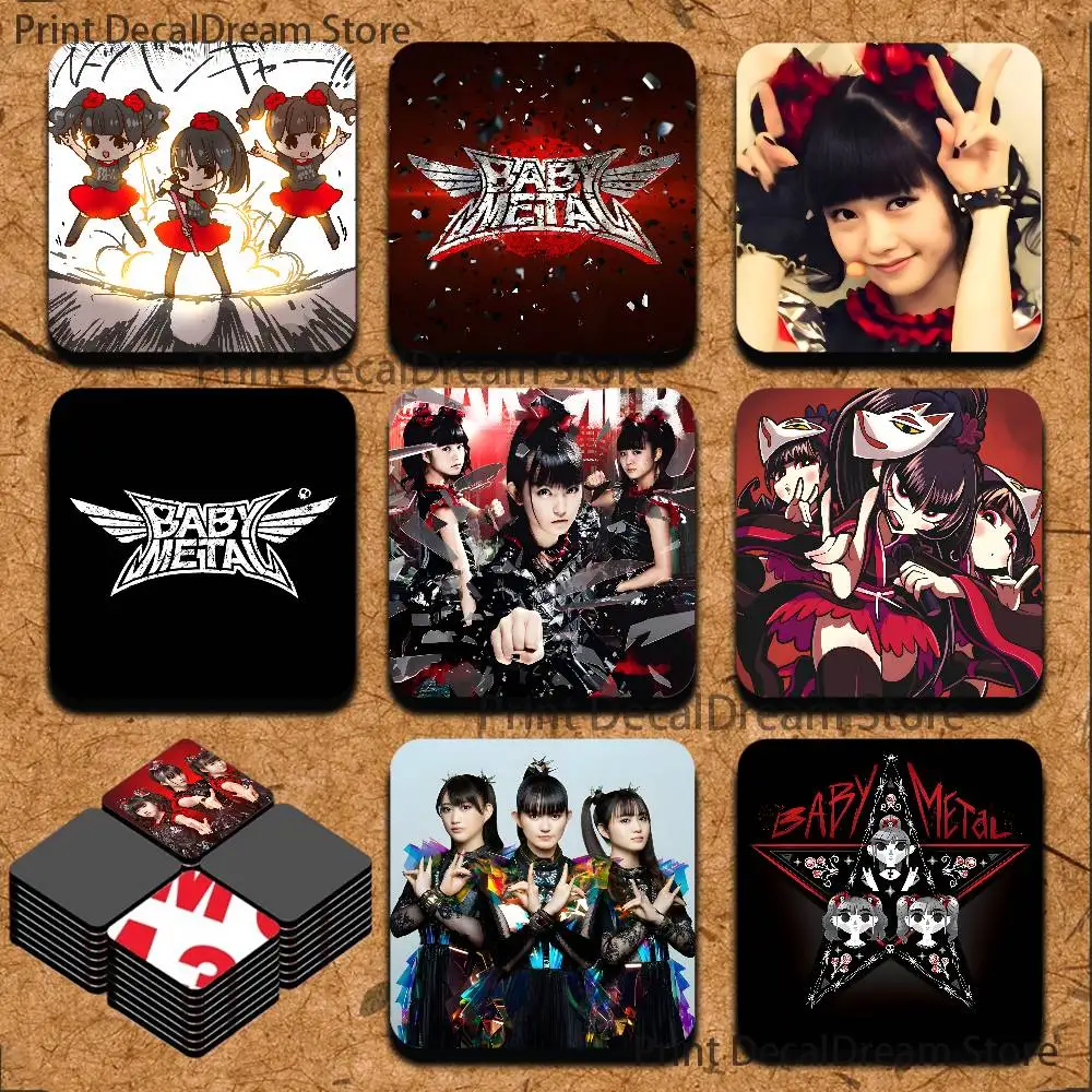 

B-Babymetal Metal Forth Cute Cartoon Anime Refrigerator Magnets Soft Magnetic Heat Transfer Refrigerator Magnets Gift