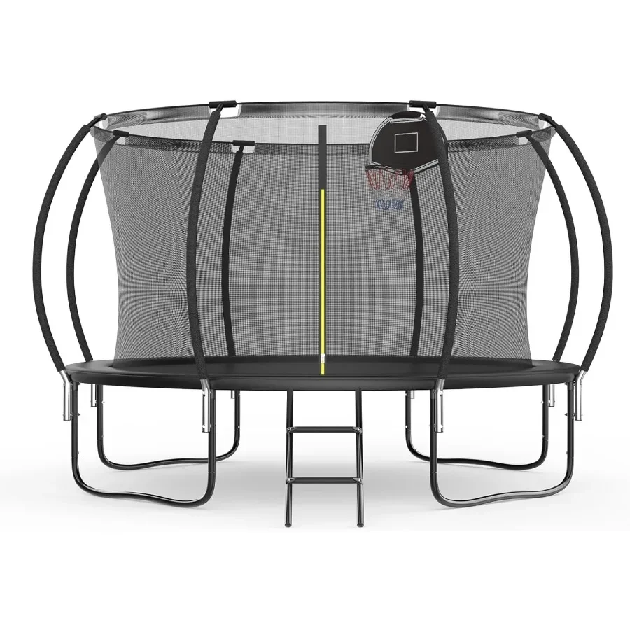 

14FT 12FT 10FT 8FT Outdoor Trampoline for and Adults with Safety Enclosure Net High Weight Capacity 3001000LBS Perfect for Back