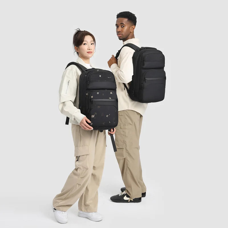 OZUKO Anti Diefstal Laptop Rugzak 15.6 Anti-rimpel Waterdichte USB Opladen Oxford Rugzak Mannen Mode Reistas Rugzakken