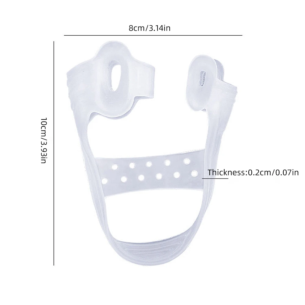 Banda elástica de silicona para dedos de los pies, separador de Gel para entrenamiento del pulgar, Correa ejercitadora, separador de tensión para dedos de los pies, 1 par