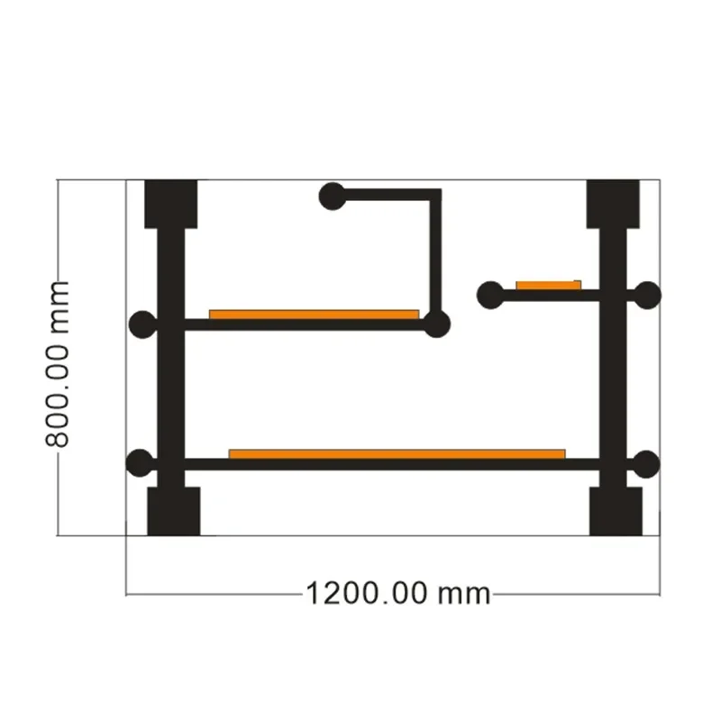 Old iron square industrial style decorative wall shelf wall-mounted display rack layered baffle wrought iron water pipe wall
