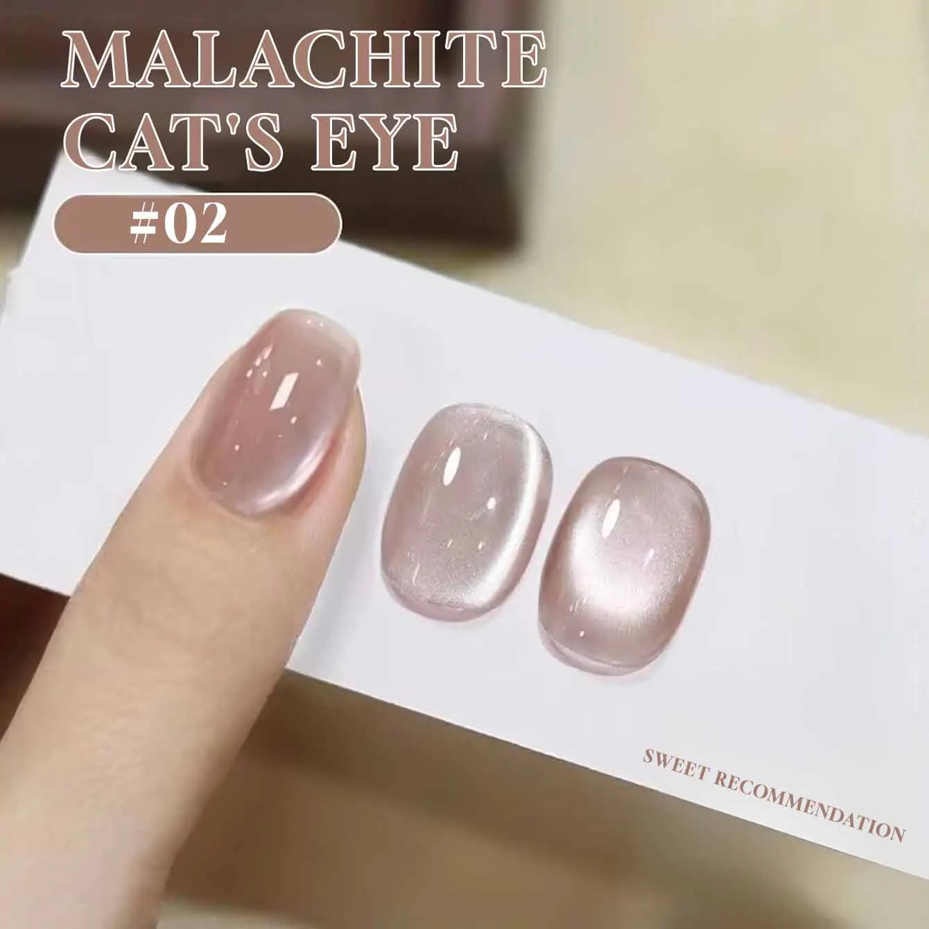 MN 12ML 1 szt. Przezroczysty pudrowy lakier do paznokci z efektem kociego oka, szklane koraliki, różowe paznokcie, specjalne materiały do salonów paznokci, akcesoria do paznokci