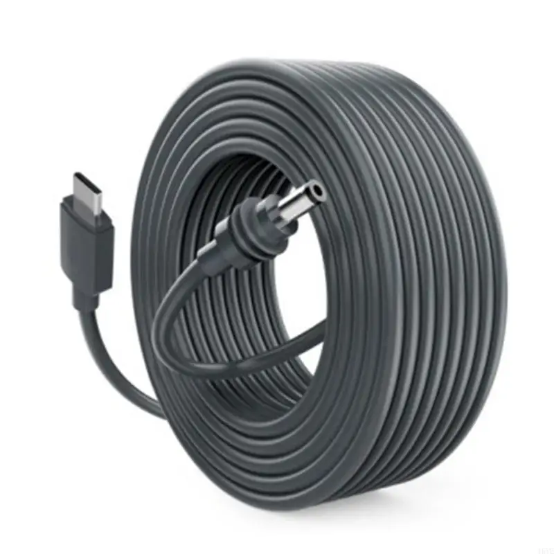  USB Type C to DC5521 5.5x2.1mm Waterproof Charging Cord Supports PD65W 18AWG