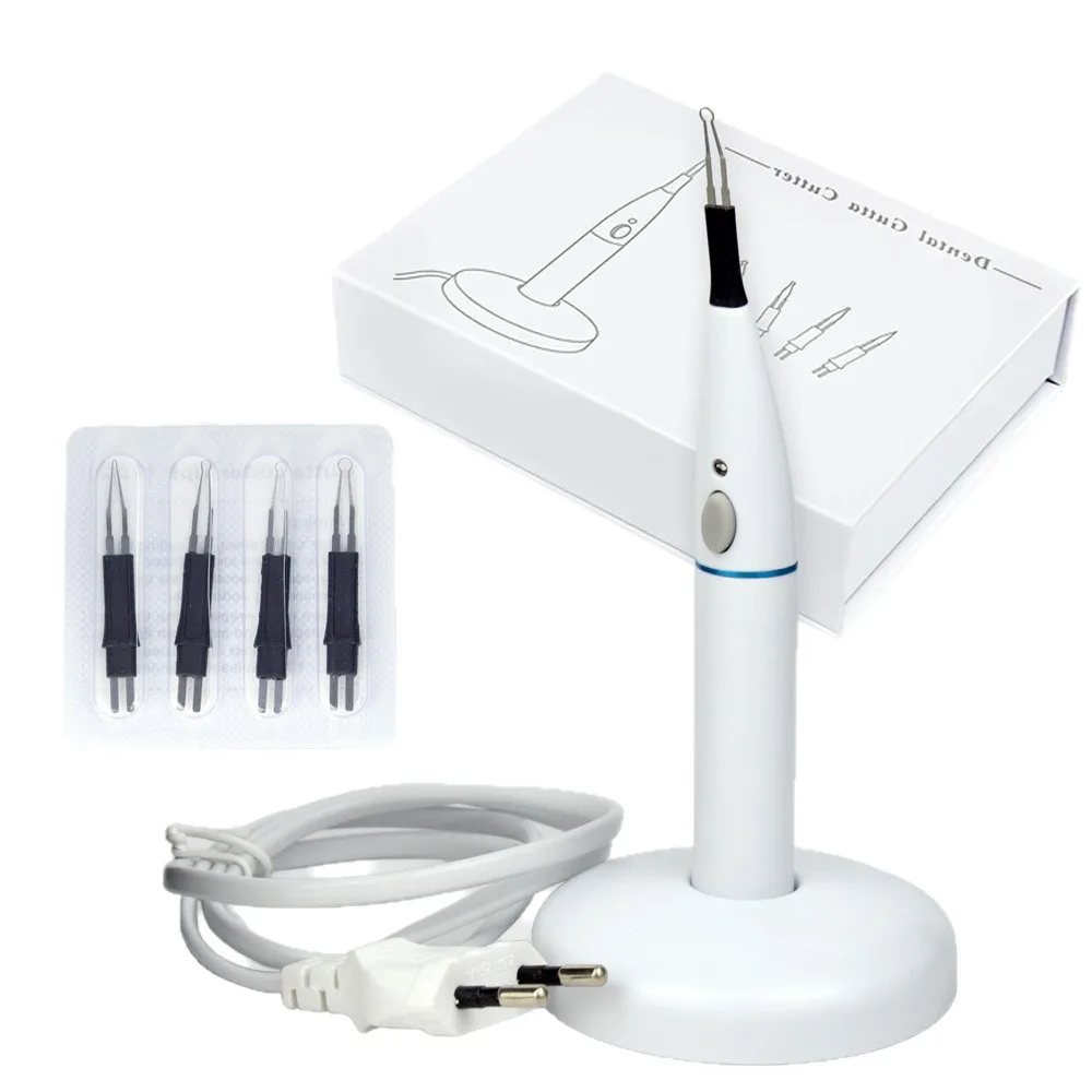 Dental Endodontic Gutta Percha Cutter Heating Pen With 4 Replacement Tips Endo Obturation System Gum Cutter A-BLADE