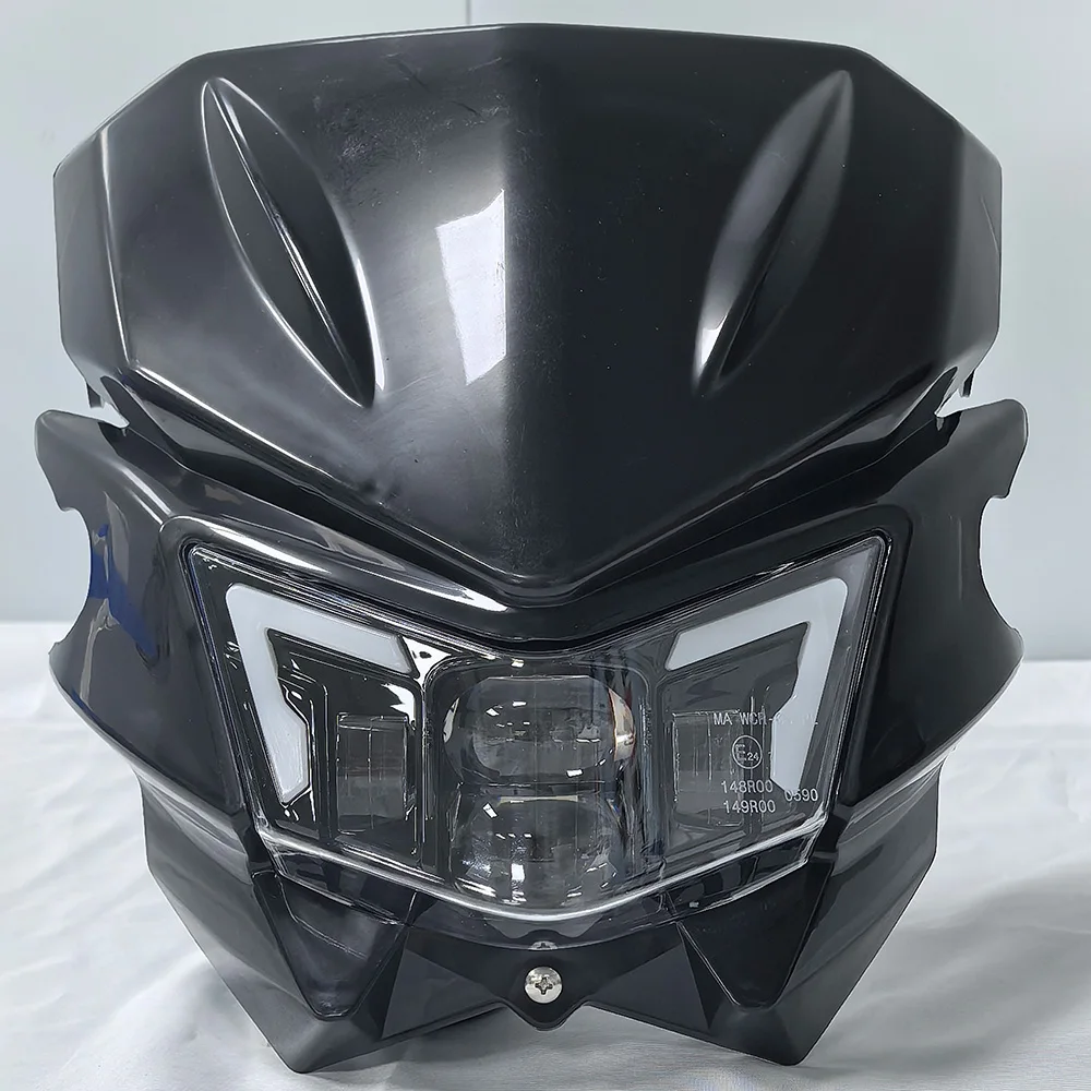 Image 4: Pour Kawasaki KLX125 D-Tracker KLX150 KLX 125 150 2010-2016, phare LED avec DRL, ensemble d'éclairage de moto E24 23007-0146
