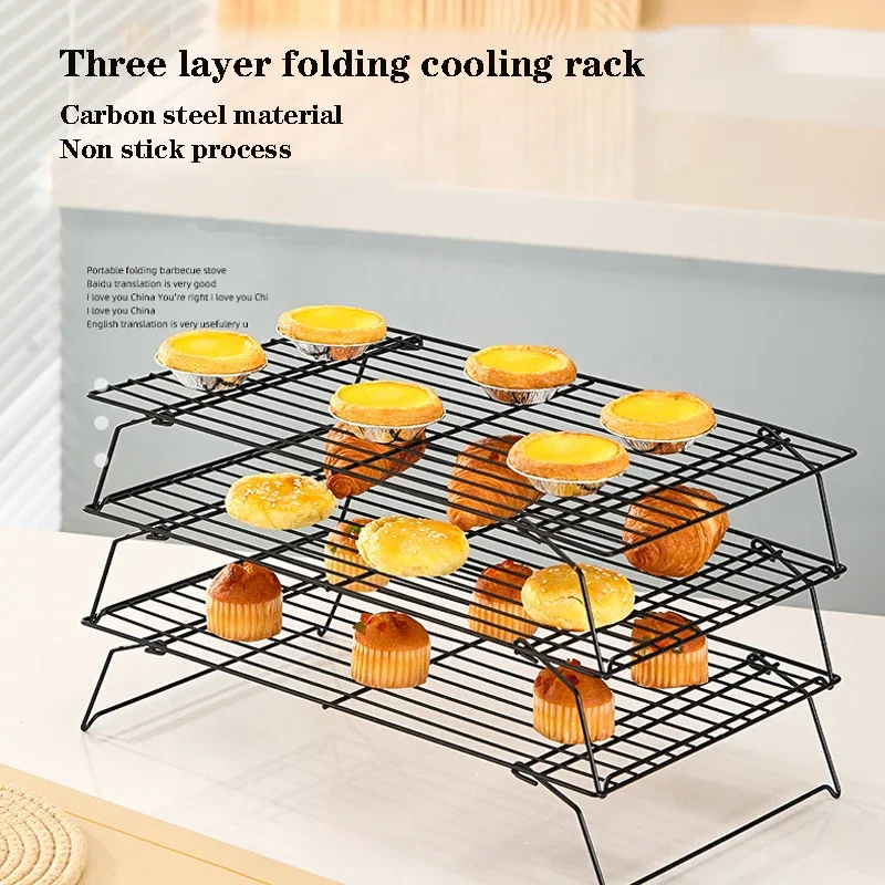 

Non Stick Wire Grid Baking Tray Cake Cooling Rack Stainless Steel Oven Kitchen Pizza Bread Cookie Holder Barbecue Shelfдля кухни