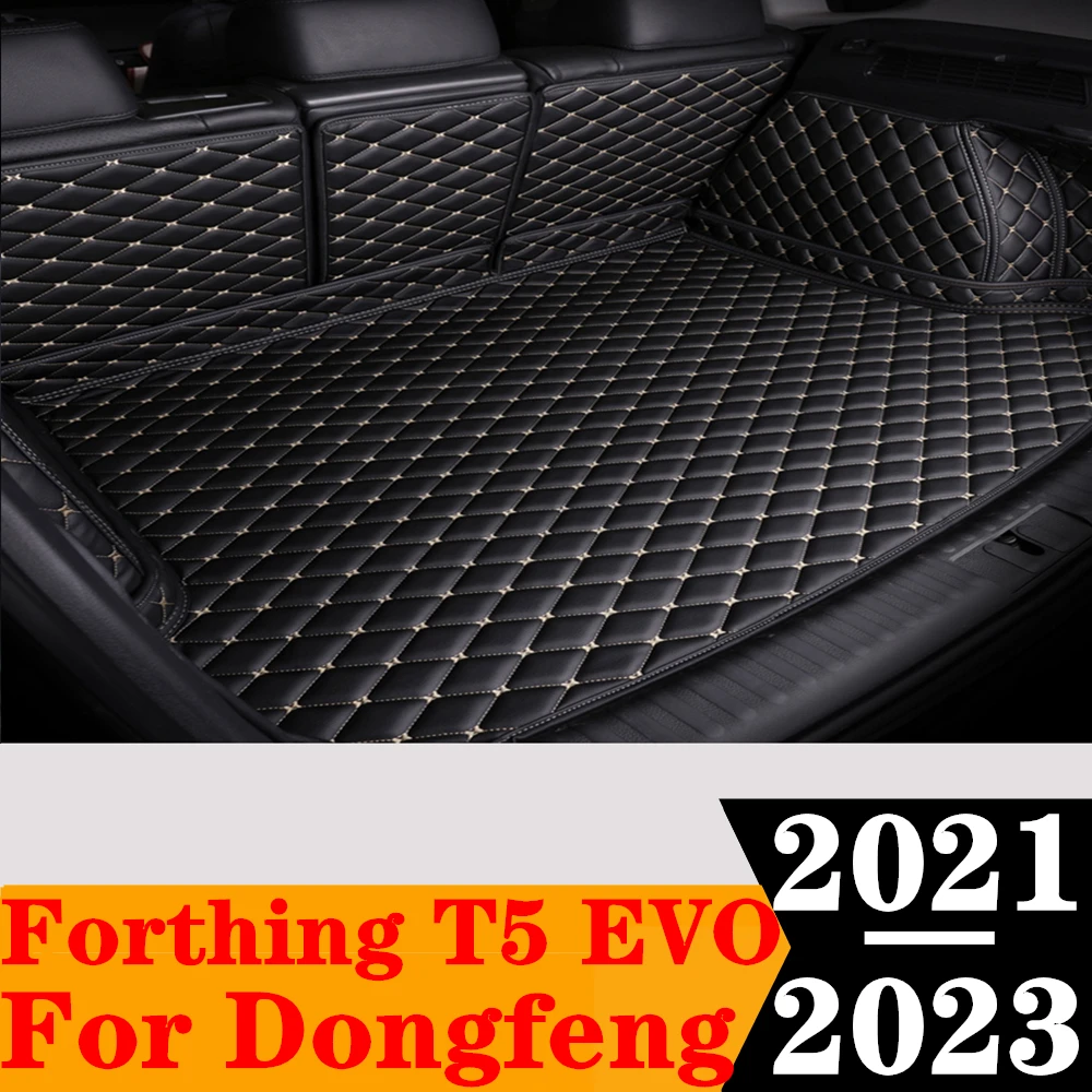 

Полный Комплект ковриков для багажника автомобиля на заказ для Dongfeng Forthing T5 EVO 2023 2022 2021, Задняя подкладка для груза, поднос для багажника, коврик для багажа, ковер