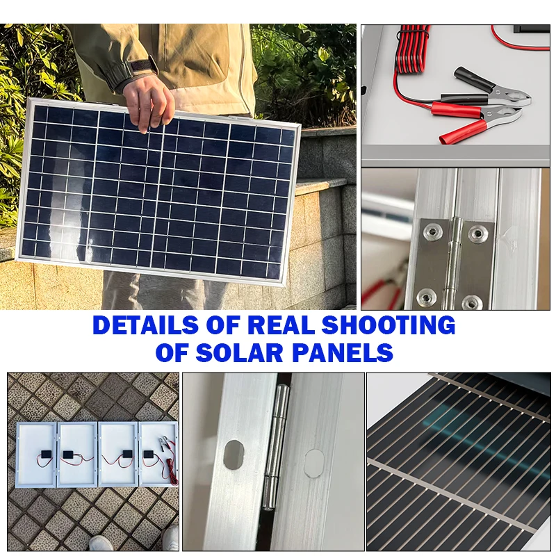 800W Foldable Solar Panel Frame Durable, portable solar plate Design for Camping, RV, and Emergency Power