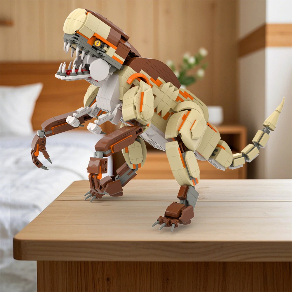 Set di blocchi di costruzione di dinosauri giganti - Esperto creativo Indominus Rex, triceratopo e tirannosauro Rex Mattoni modello