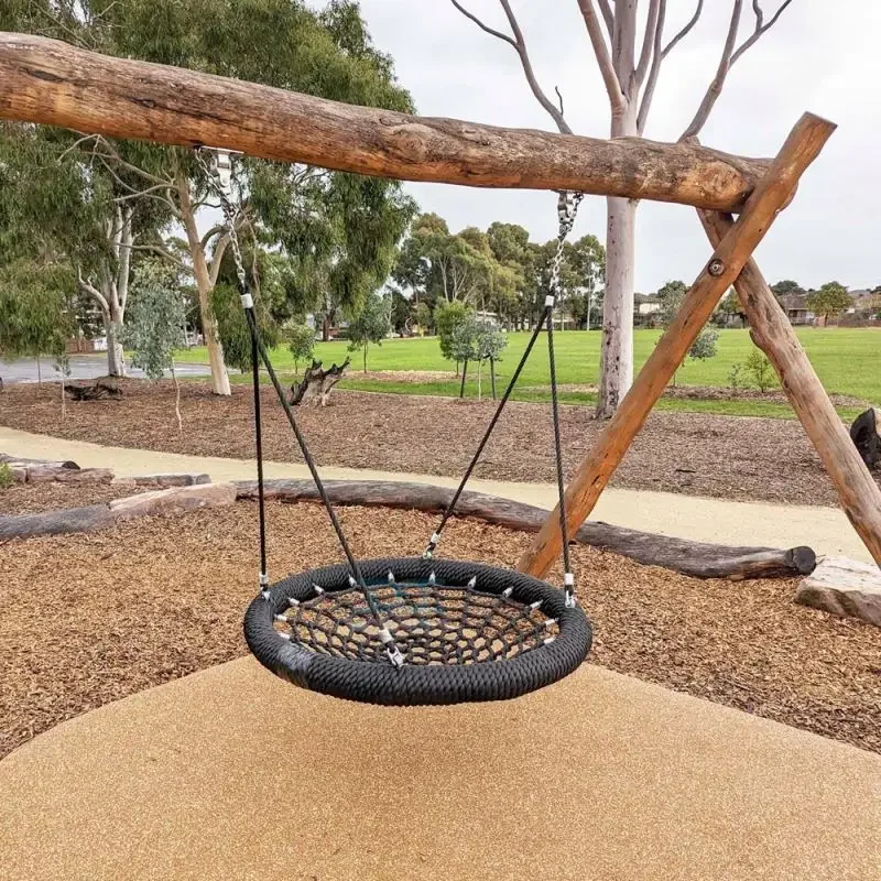 2026 Commercial Park Swing Sets for Children'S Garden Nest Outdoor Children Hanging Chair High Quality Pp Mono Filament Rope