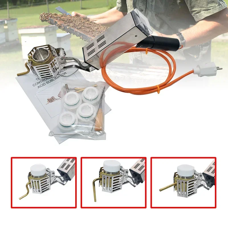 Oxalic Acid Vaporizer Varroa Mites Treatment Bee Vaporiser Oxalic Acid Sublimator Sublimation Beekeeping Equipment 110V~220V