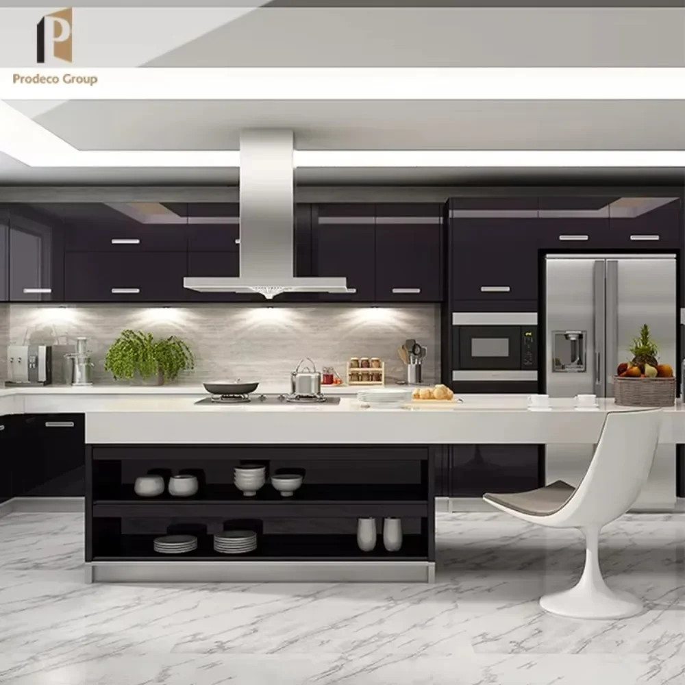 

Современный дизайн кухонного острова, готовые к сборке кухонные гарнитуры, полный комплект для кухни