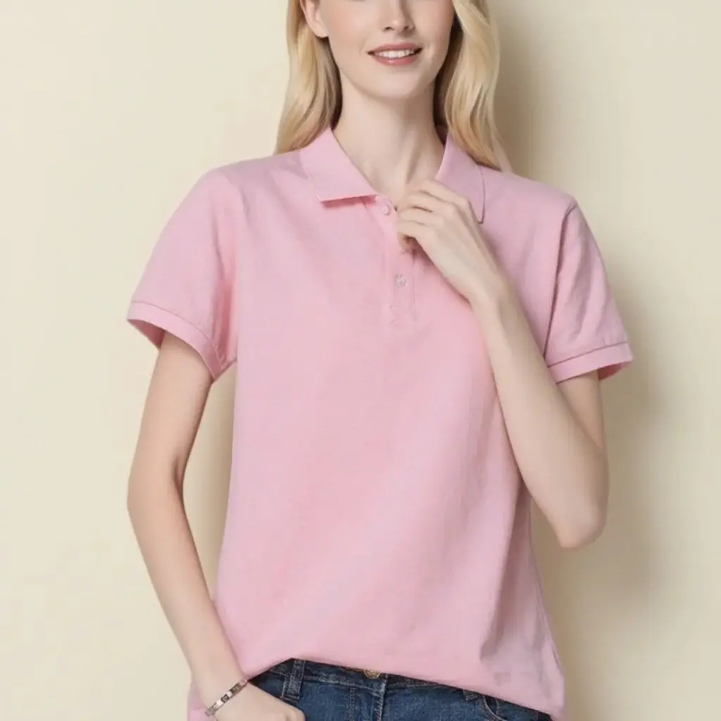 Letnia koszulka polo damska w stylu koreańskim Cool Ice Silk Koszula z krótkim rękawem Oddychająca, szybkoschnąca koszulka golfowa Pullover Tee Tops