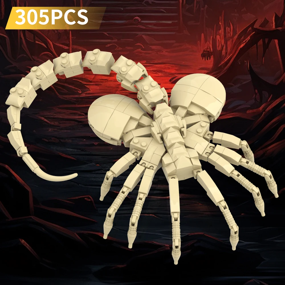 

MOC Alien Facehugger Bricks Model Xenomorph Creature Alien Facehugger Building Blocks Toys Christmas Birthday Gifts