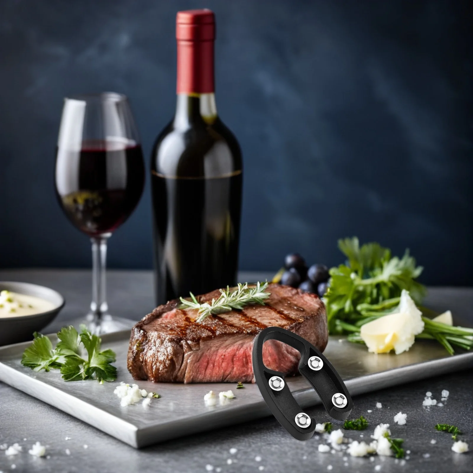 

10Pcs Convenient Foil Remover Sturdy Wine Decapper Effortless Wrist Turn Kitchen Gadget Practical Opener Black