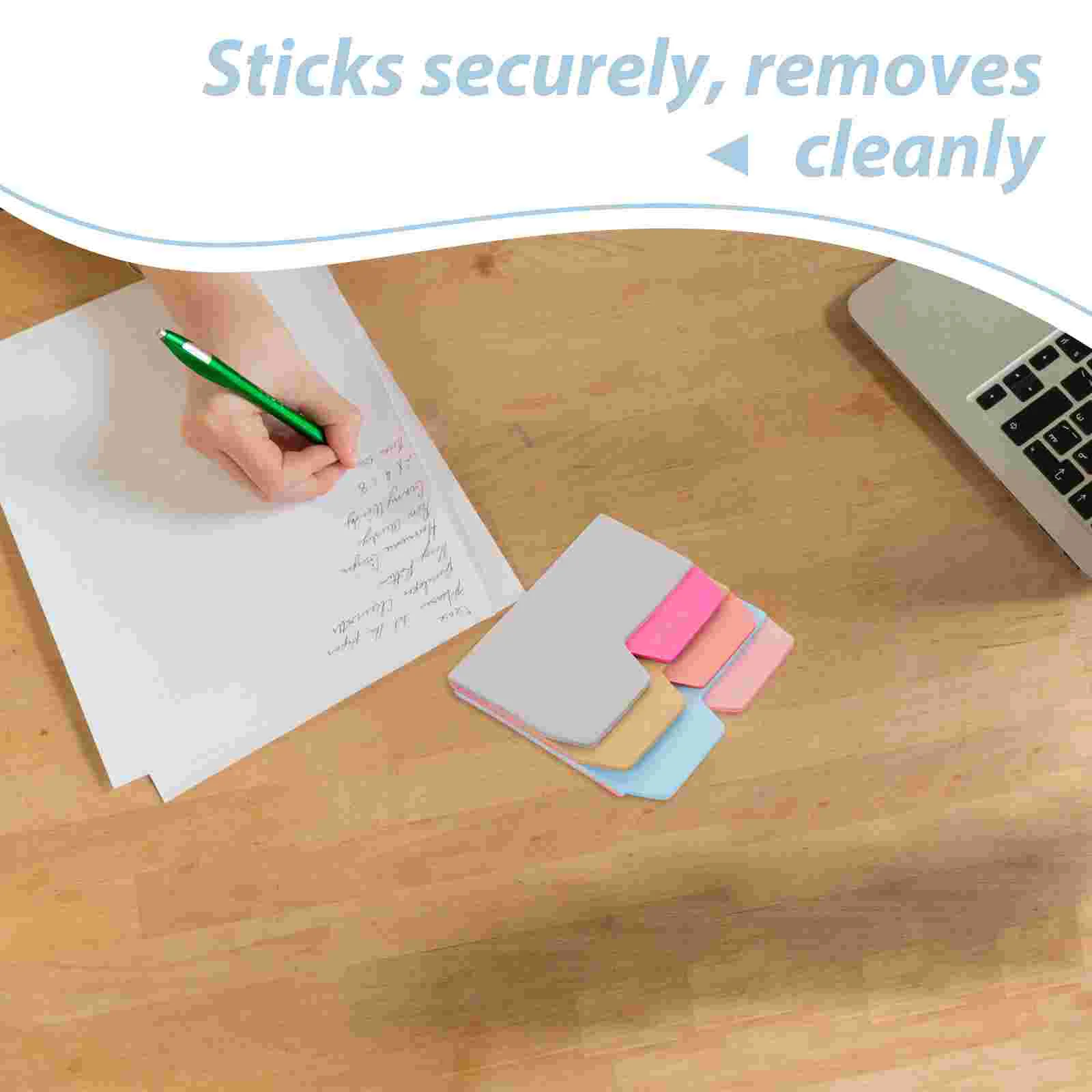 Whiteboard Markers Nail Stickers 6-Color Index Note Papers Sticky Tabs for Annotating Books