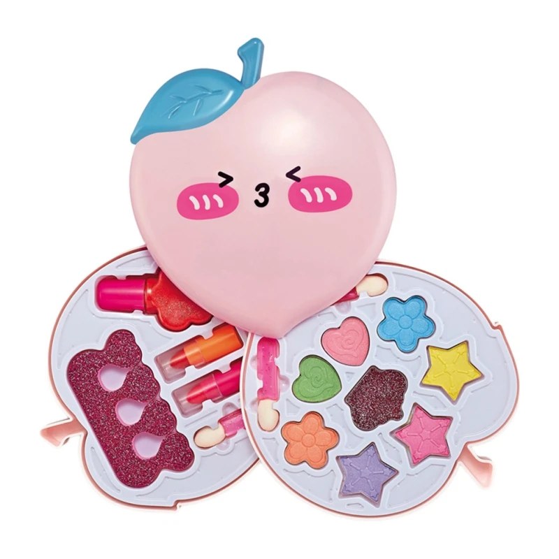 Kinder Make-up Set Lippenstift Make-up so tun, als spielen Spielzeug kosmetische Lernspiel zeug Mädchen Prinzessin Make-up Koffer Kleinkinder Spielzeug