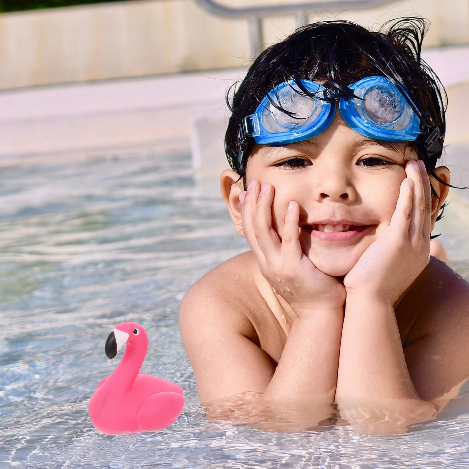 

Water Thermometer Flamingo Shaped Float for Bath Accurate Celsius Fahrenheit Measurement Durable Material Kids Friendly