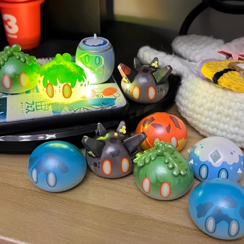 

Hot Genuine Suplay Genshin Impact The Slime Series Blind Box Cute Game Peripheral Desktop Blind Bag Mini Figure Decor Toy