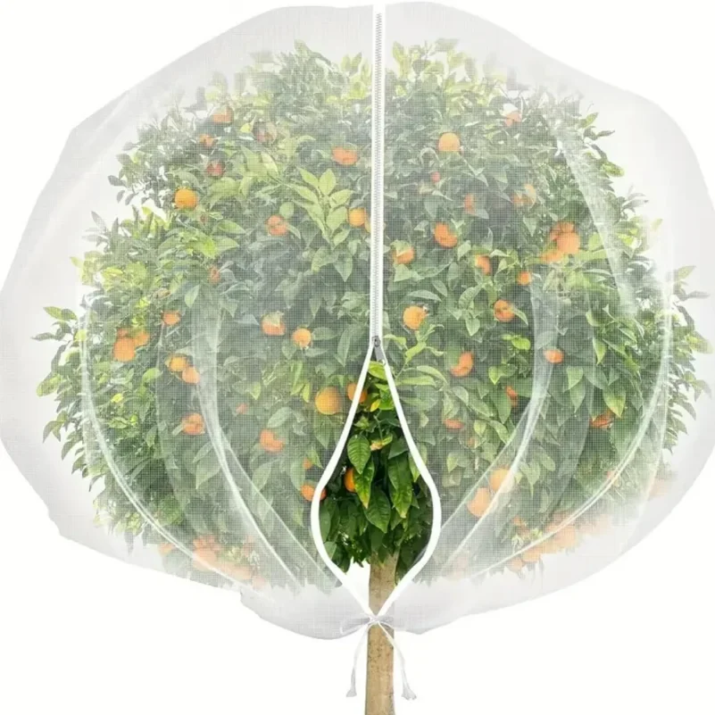 

Zip Drawstring Plant Insect Screen Cover Pest Control Plant Protection Fruit Tree Protective Netting Lightweight Mesh