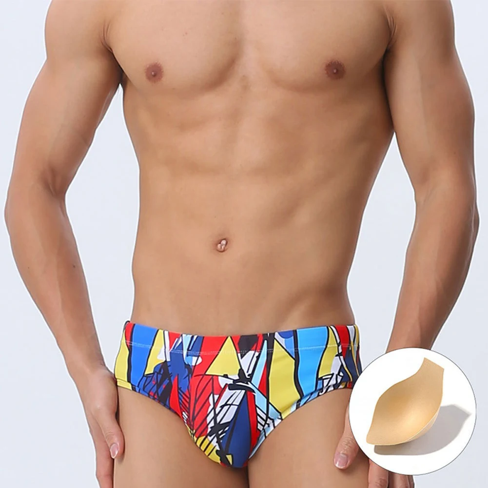 Men\'s Swim Briefs Swimwear Trunks Board Surfing Beach Shorts Swimsuit With Cup Underwear Hombre Breathable Bikini Underpants