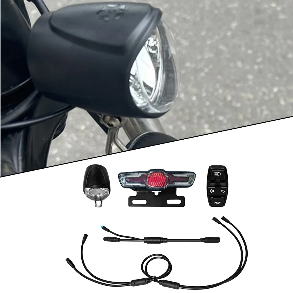 

High Quality Lamp Group Bicycle Components 9 Cores Brake Light Front Fork Light Headlight Horn For Electric Bicycle