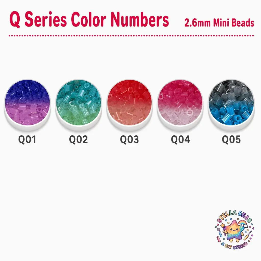 Stella Bead 2.6mm Q Series heat discoloration Color Refill - 4000ct Fuse Beads, Perfect for DIY Craft Projects