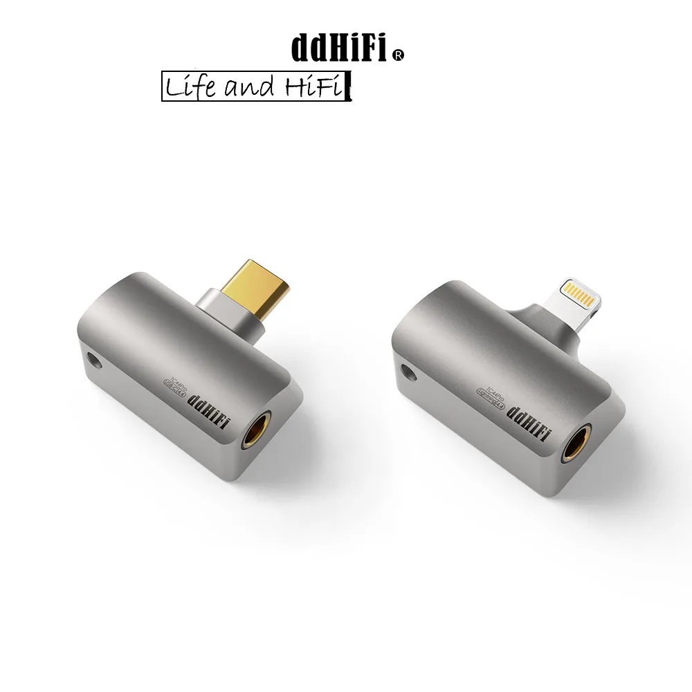DD ddHiFi TC44Pro USB-C / Light-ning hingga Dongle DAC Seimbang 4.4mm, Chip DAC CS43131 Ganda, PCM 32bit/384kHz dan DSD256 Asli