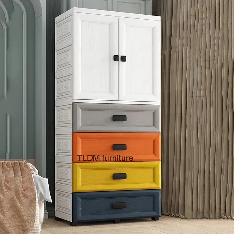 

Clothes Display Wardrobe Storage Cupboard Organizer Library Baby Wardrobes Chest Plastic Drawer Armarios Living Room Furniture