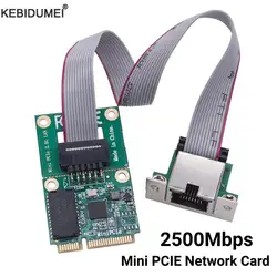 M2 RJ45 Network Adapter RTL8125BG Chip M.2 A+E/Mini Gigabit Ethernet LAN Card 2.5G/1000/100Mbps PCIE Network Card for Desktop PC