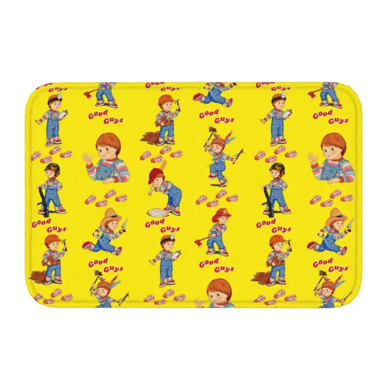 Custom Good Guys Chucky Doormat Mat Anti-Slip Child's Play Doll Kitchen Bathroom Balcony Rug Carpet 40*60cm