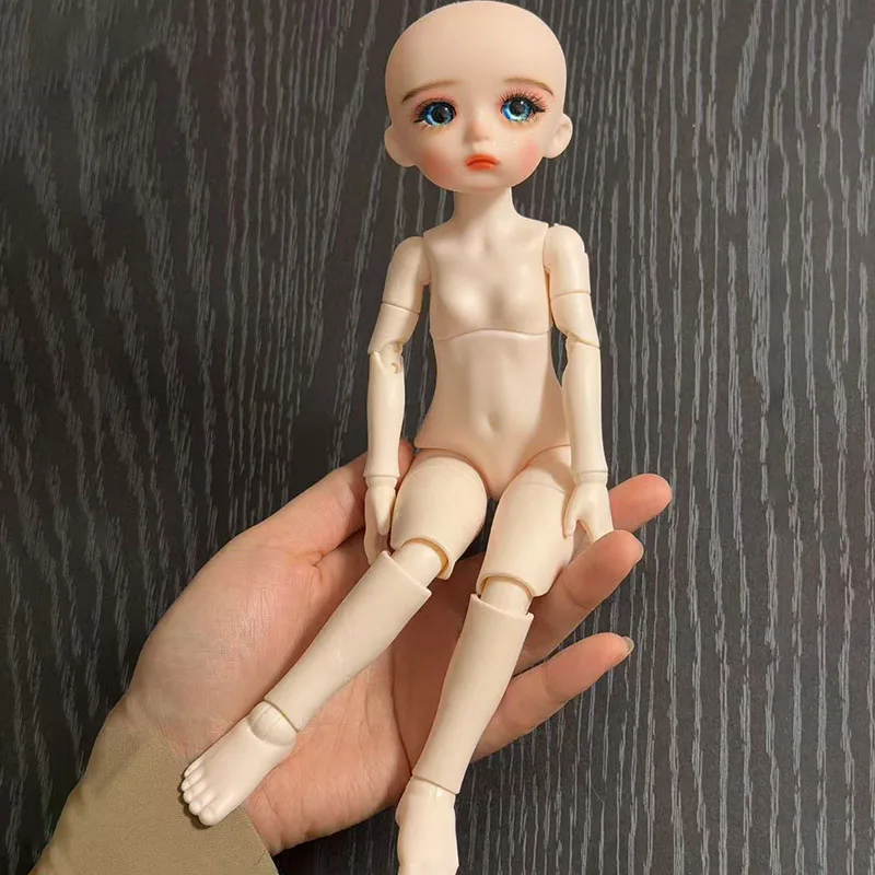 White / Nude Skin 1/6 Bjd Doll Mechanical Joint Body 30cm Practice Makeup Doll Kids Girls Doll Toy Gift