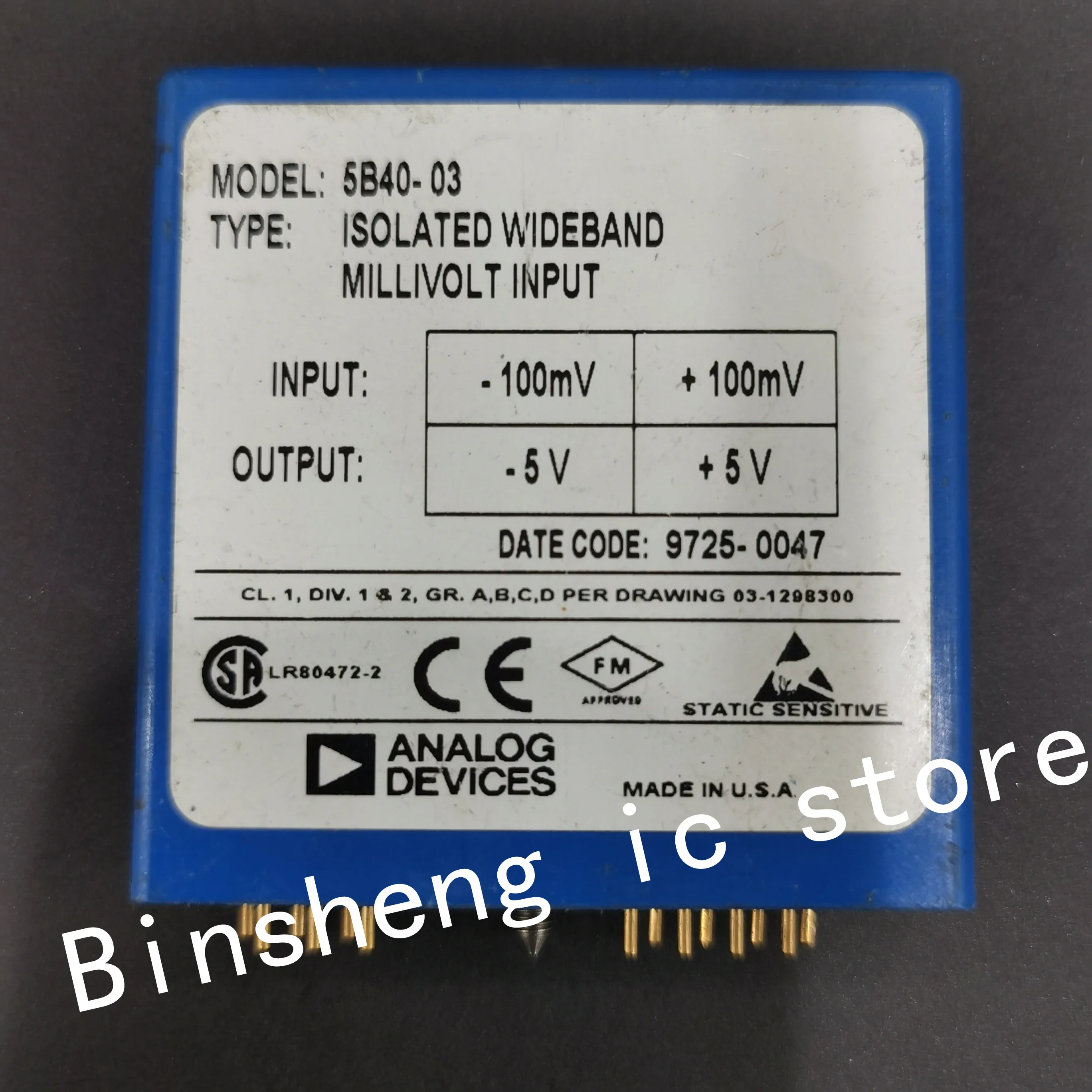 

5B40-01 5B40-03 Power supply module