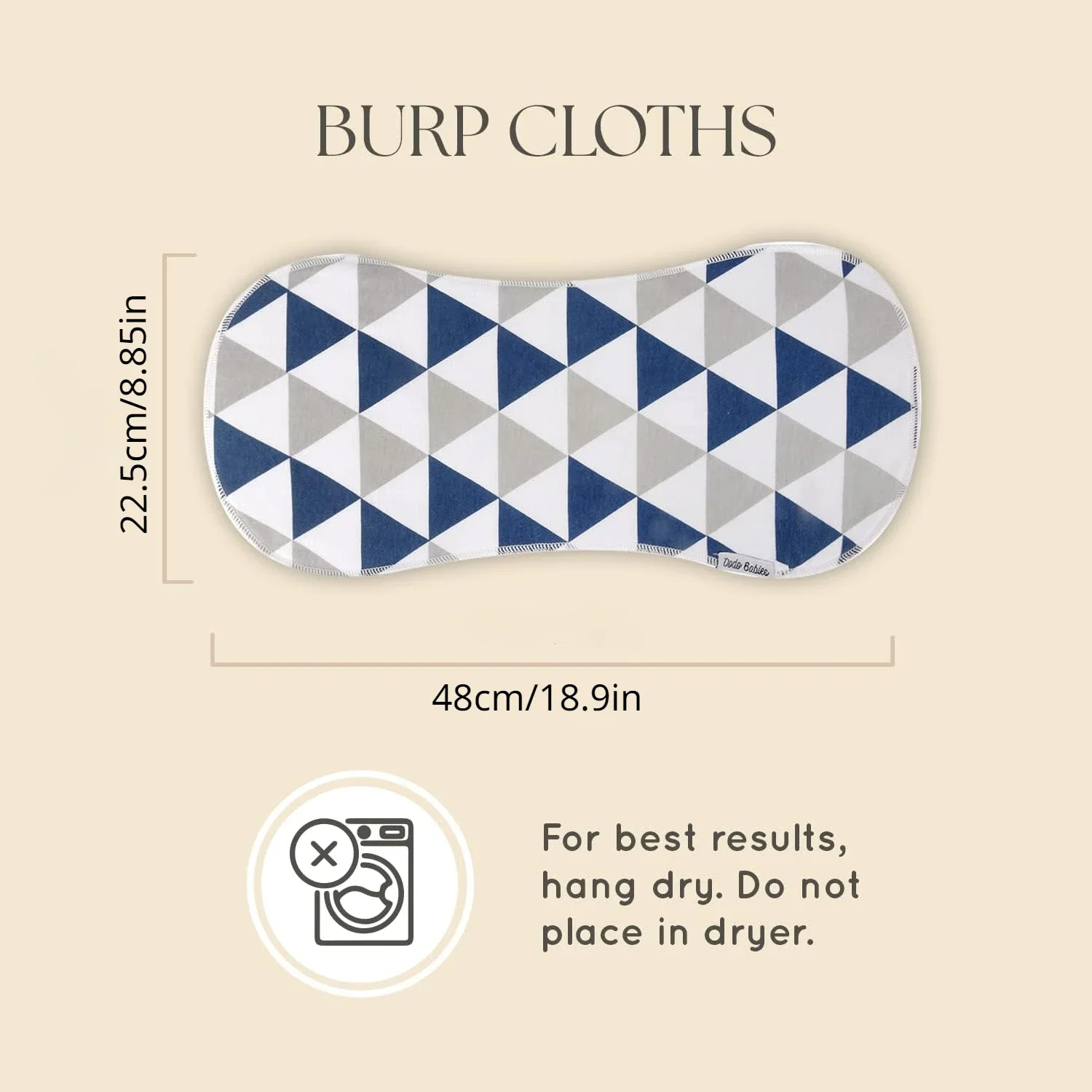 Organic Burp Cloths for Baby Boys and Girls 5-Pack Ultra Absorbent Burping Cloth Burp Clothes Newborn Towel Milk Spit Up Rags