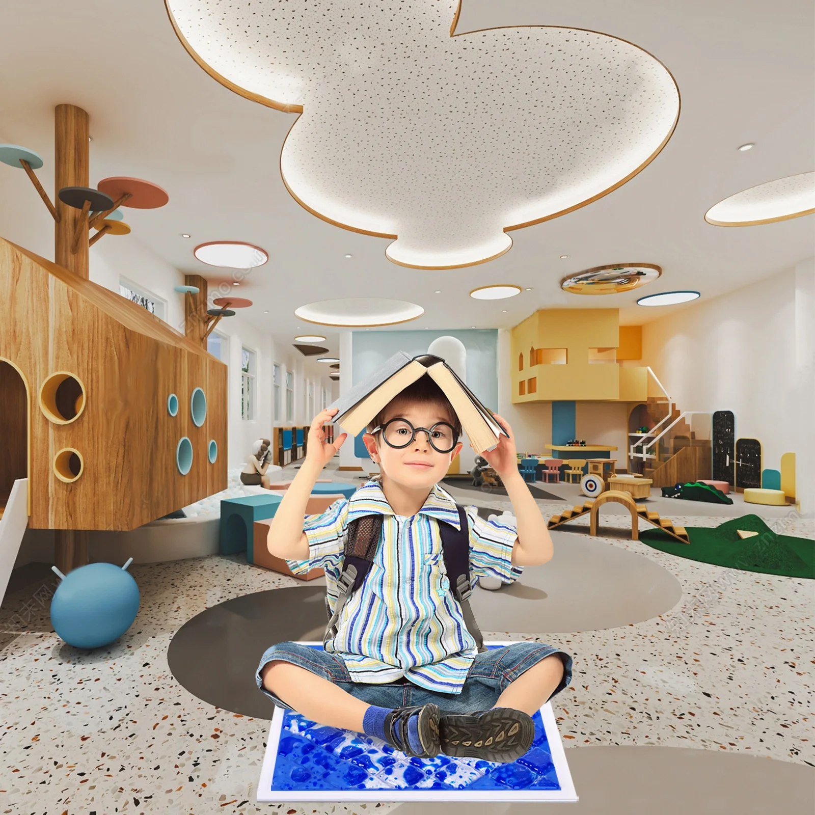 

Sensory Feet Tiles Set - Expandable Sensory Touch Tiles for Kids - Educational Sensory Floor Mats for Children's Playroom