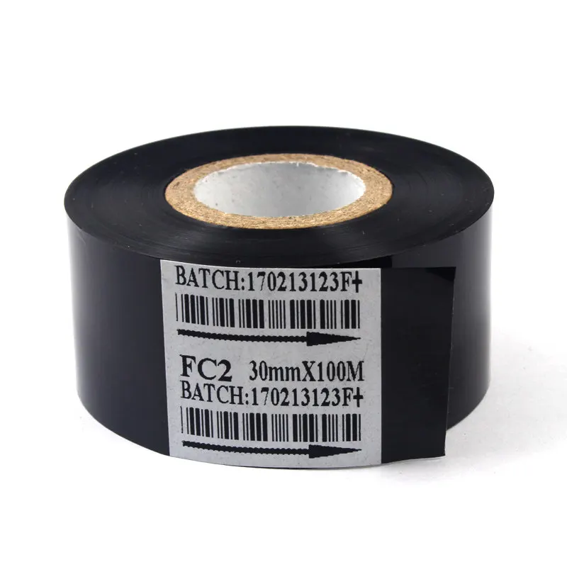 FC2 Thermal Transfer Ribbon Black | Ink Ribbon for Date Coder & Packaging Machine Coding Tape