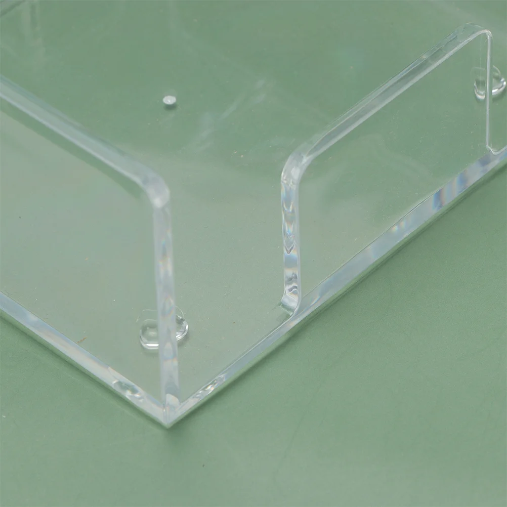 

2Pcs Clear Acrylic Tissue Holder Plastic Napkin Organizer Napkin Dispenser for Bedroom Table Buffet Tissue Holder