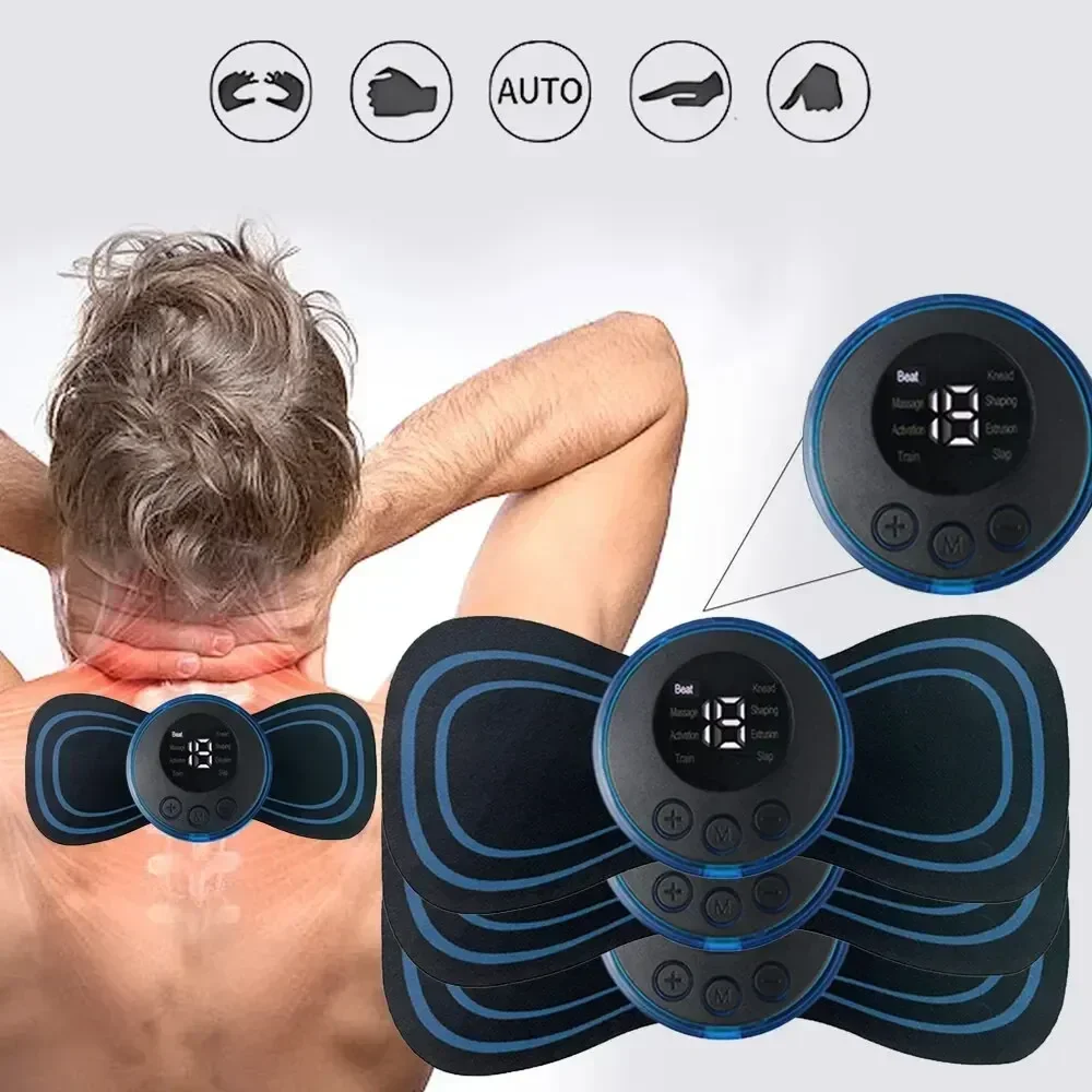 Neck Rechargeable Massager Electric Neck Massage Cervical Vertebra Massage Patch for Muscle Pain Relief,Support Dropshipping